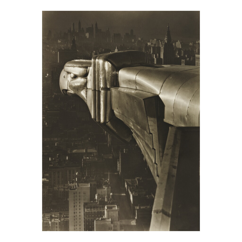 View full screen - View 1 of Lot 137. MARGARET BOURKE-WHITE | 'GARGOYLE, CHRYSLER BUILDING, N. Y. C.'.