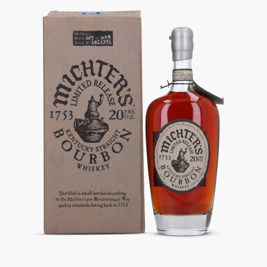 View full screen - View 1 of Lot 2463. Michter's Small Batch Bourbon 20 Year Old 114.2 Proof NV (1 Bottle 75cl).