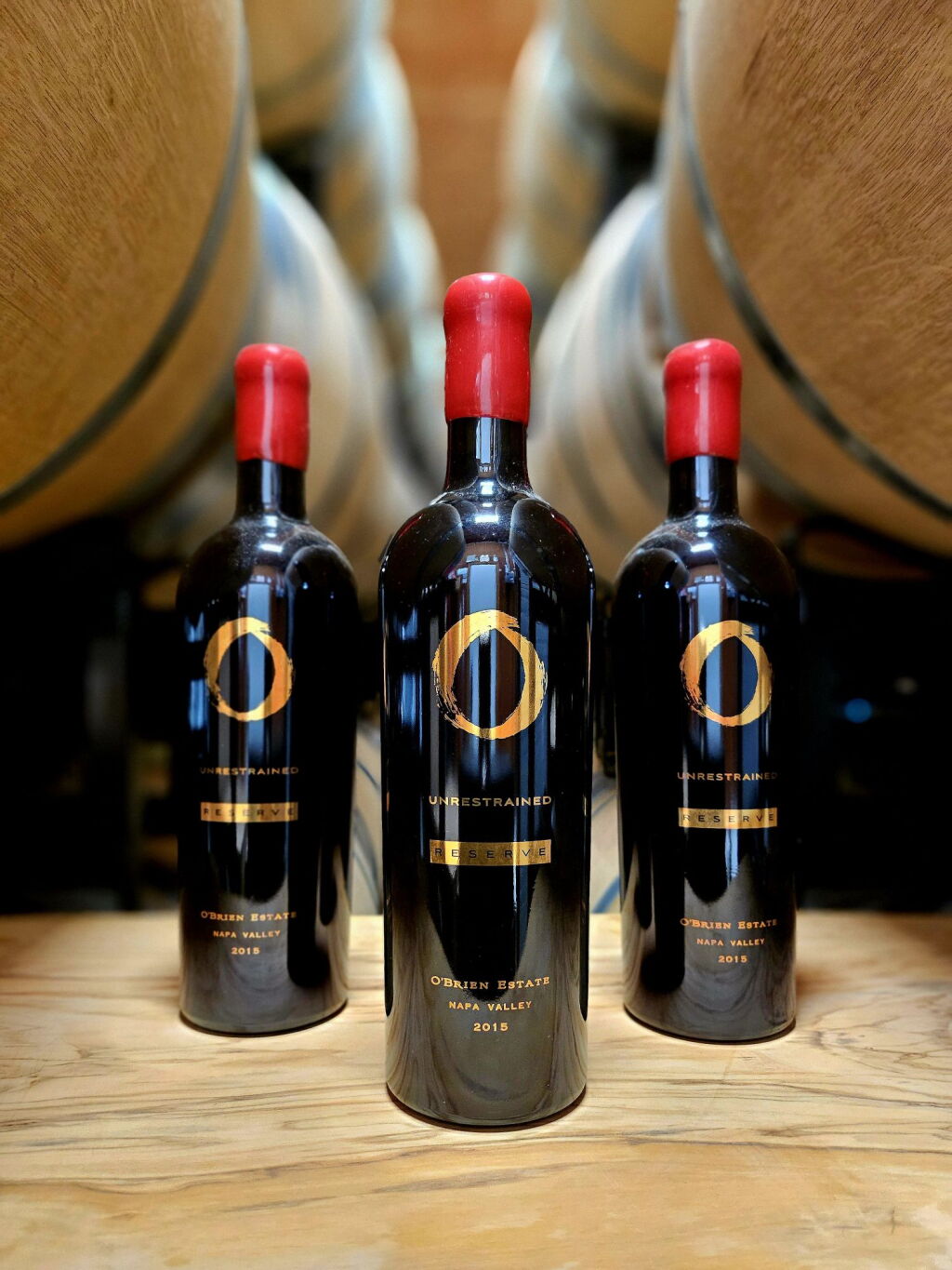 View full screen - View 1 of Lot 37. O'Brien Estate | 3-Year Vertical of Unrestrained Reserve NV + Winemaker's Lunch for Four at 40-Acre Estate.