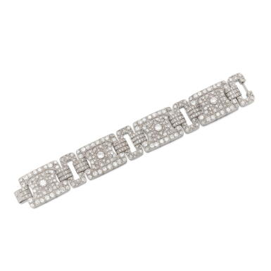 View full screen - View 1 of Lot 775. Diamond bracelet, 1920s.