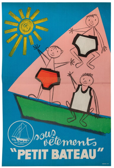 View full screen - View 1 of Lot 54. Plus de 100 plaquettes, catalogues et affichettes imprimées par Draeger, pour le prêt-à-porter masculin dans les années 1950-1960..