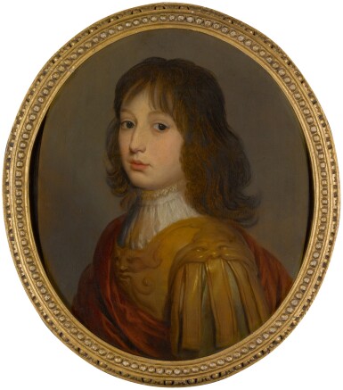 View full screen - View 1 of Lot 80. Portrait of Edward, Count Palatine of Simmern (1625–1663), 6th son of Queen Elizabeth of Bohemia, in Roman dress.