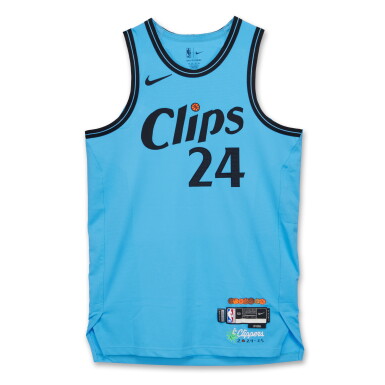 View full screen - View 1 of Lot 141. Norman Powell Los Angeles Clippers 2024-2025 Game Worn City Edition Jersey.