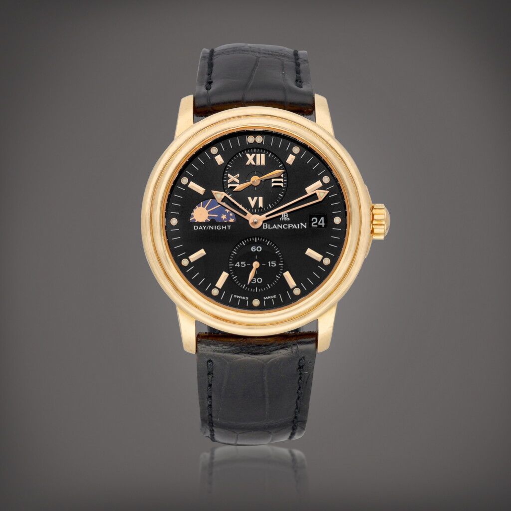 View full screen - View 1 of Lot 2276. Leman, Reference 2160 | A pink gold dual time zone wristwatch with date and day and night indication, Circa 2000 | 寶珀 | Leman 型號2160 | 粉紅金兩地時間腕錶,備日期及晝夜顯示,約2000年製.