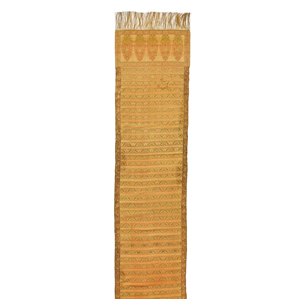 View full screen - View 1 of Lot 34. A Safavid silk sash, Persia, 17th/18th century.