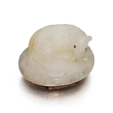 View full screen - View 1 of Lot 263. A Gold-Mounted Hardstone Snuff Box, German, Circa 1760.