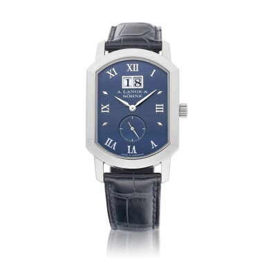 View full screen - View 1 of Lot 8007. Arkade, Reference 106.027 | A white gold wristwatch with digital date display, Circa 2003 | 朗格 | Arkade 型號106.027 | 白金腕錶,備數位日期顯示,約2003年製.