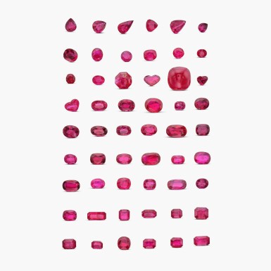 View full screen - View 1 of Lot 543. Collection of Unmounted Rubies.
