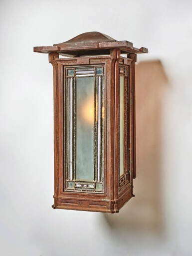 View full screen - View 1 of Lot 71. Frank Lloyd Wright, Sconce from the Isidore Heller House, Chicago, Illinois.