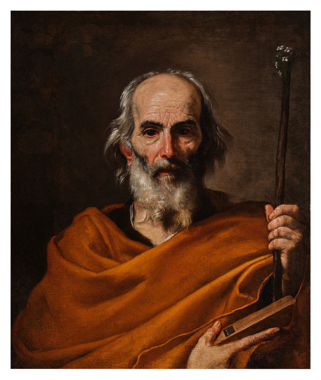View full screen - View 1 of Lot 349. Saint Joseph Holding a Plane and Flowering Rod.
