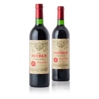 View full screen - View 1 of Lot 6178. Petrus 1981 (4 BT).