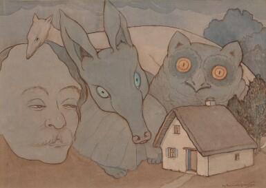 View full screen - View 1 of Lot 107. Ma Ville. Ce qui se passe autour de la maison de l'Homme.