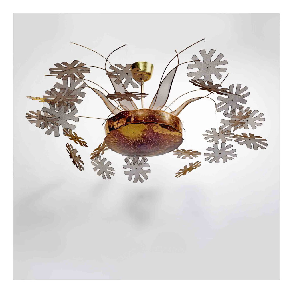 View full screen - View 1 of Lot 413. A Rare "Snowflake" Ceiling Light, Model No. 10109.