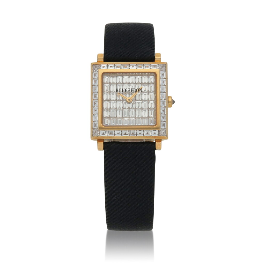 View full screen - View 1 of Lot 18. Yellow gold and diamond-set wristwatch Circa 2016.