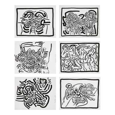 View full screen - View 1 of Lot 53. KEITH HARING | BAD BOYS (SEE LITTMANN PP. 54-59).