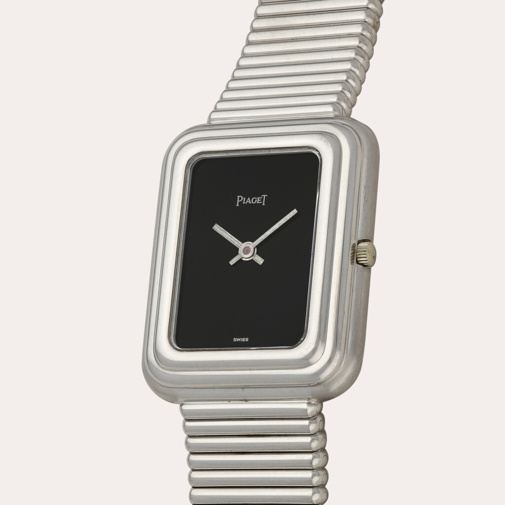 View full screen - View 1 of Lot 101. ‘Beta 21’, reference 14101 C10 | A white gold wristwatch with bracelet | Circa 1972.