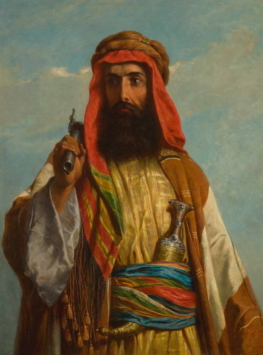View full screen - View 1 of Lot 115. JOHN ADAM HOUSTON, R.S.A., R.I. | THE SHEIKH.