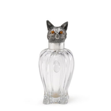 View full screen - View 1 of Lot 158. A rare Victorian novelty silver fox claret jug, William Hornby, London, 1899.