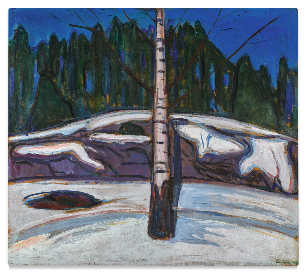 View full screen - View 1 of Lot 12. Bjørk i snø (Birch in Snow).