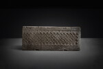 A group of four impressed gray pottery tomb tiles, Western Han dynasty