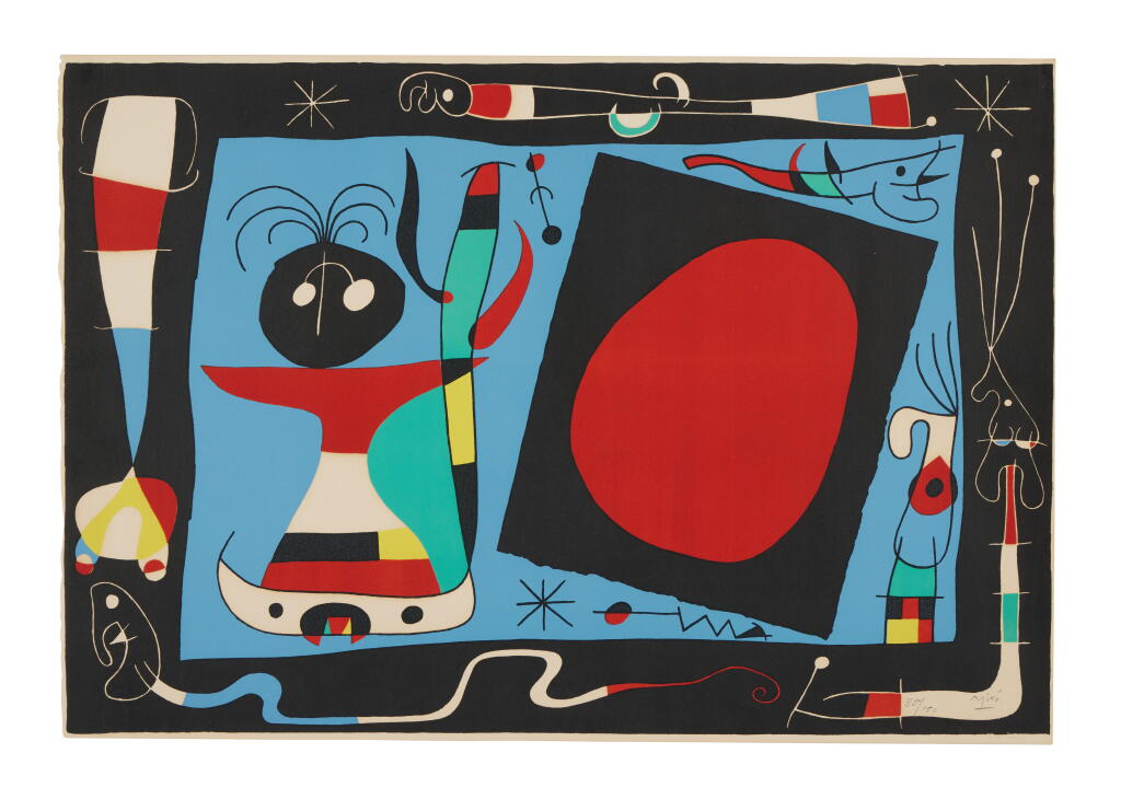 View full screen - View 1 of Lot 51. La Femme au miroir (Mourlot 242).