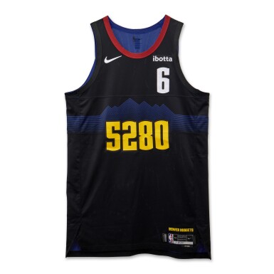 View full screen - View 1 of Lot 119. DeAndre Jordan Denver Nuggets 2024 NBA Playoffs Western Conference Round 1 Game Worn City Edition Jersey | Game 2.