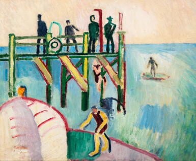 View full screen - View 1 of Lot 113. L'Estacade au Havre.