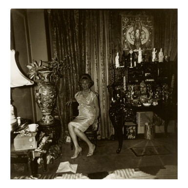 View full screen - View 1 of Lot 108. DIANE ARBUS | 'WIDOW IN HER BEDROOM, 55TH STREET, N .Y. C.' .