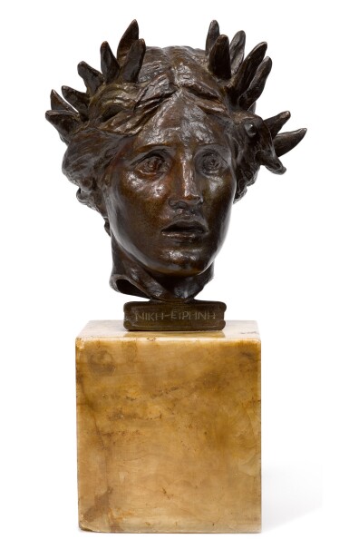 View full screen - View 1 of Lot 36. AUGUSTUS SAINT-GAUDENS | HEAD OF VICTORY.