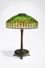 Tiffany Studios, "Lemon Leaf" Table Lamp