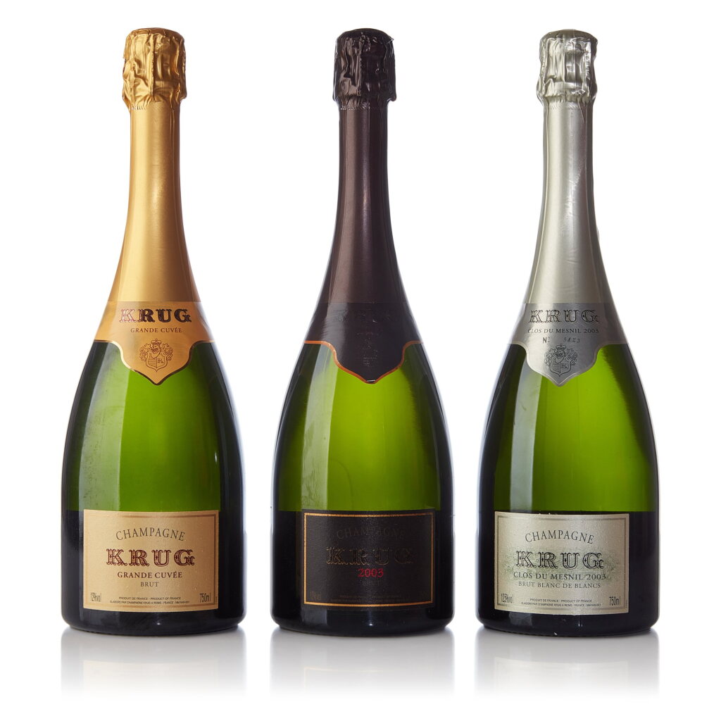 View full screen - View 1 of Lot 390. Krug Mixed Lot (3 BT).