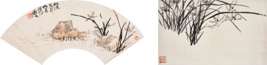 View full screen - View 1 of Lot 877. 陳衡恪 蘭花 | Chen Hengke, Orchid.