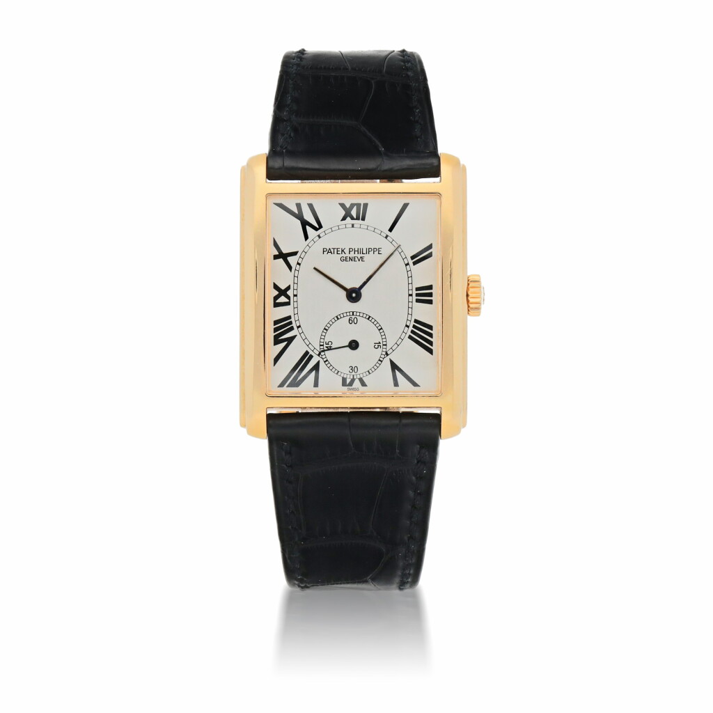 View full screen - View 1 of Lot 909. GONDOLO, REF 5014 YELLOW GOLD WRISTWATCH MADE IN 2002.