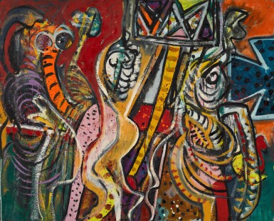 View full screen - View 1 of Lot 430. Pink Angels.