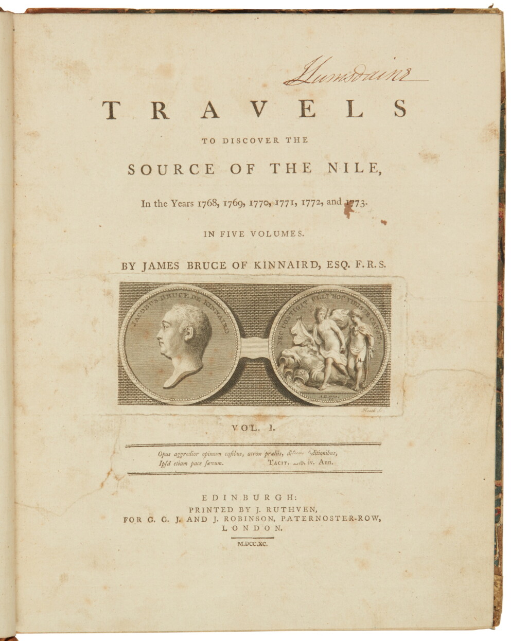 View full screen - View 1 of Lot 1165. Bruce, James | Travels to Discover the Source of the Nile.