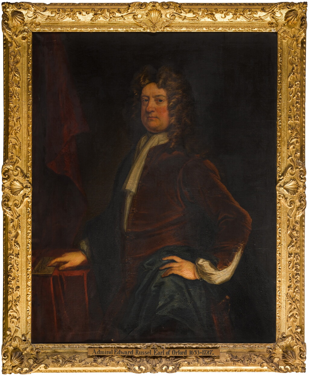 View full screen - View 1 of Lot 173. Portrait of Admiral Edward Russell, 1st Earl of Orford (1652-1727).