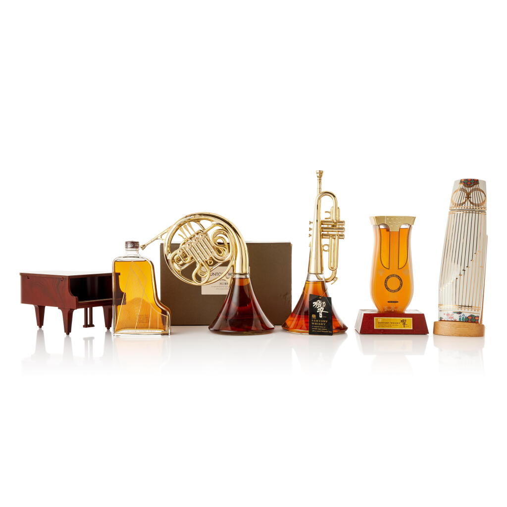 View full screen - View 1 of Lot 6287. 響 Hibiki Musical Instrument Decanters Mixed Lot (2 BT50, 3 BT60).