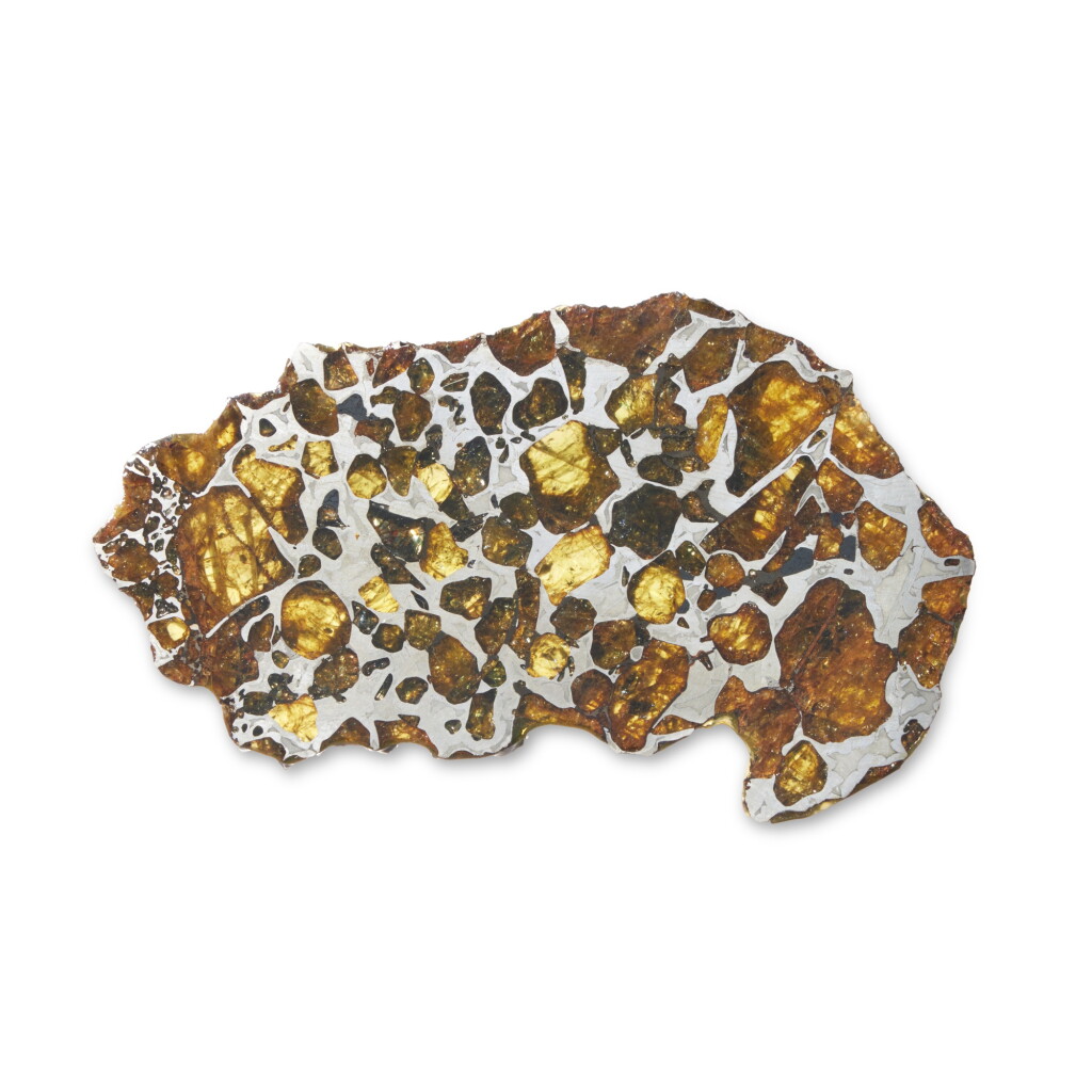 View full screen - View 1 of Lot 81. Complete Slice of an Imilac Meteorite.