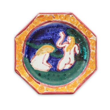 View full screen - View 1 of Lot 189. Assiette aux Baigneuses.