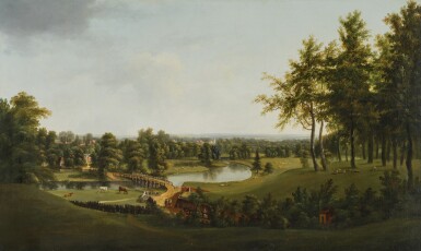 View full screen - View 1 of Lot 490. View of Painshill and Cobham, Surrey.