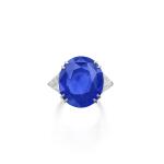 Sapphire and diamond ring