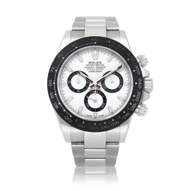 View full screen - View 1 of Lot 8037. Cosmograph Daytona "888", Reference 116500LN | A stainless steel chronograph wristwatch with bracelet, Circa 2018 | 勞力士 | Cosmograph Daytona "888" 型號116500LN | 精鋼計時鏈帶腕錶,約2018年製.