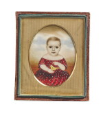 ATTRIBUTED TO MRS. MOSES B. RUSSELL (CLARISSA PETERS) | MINIATURE PORTRAIT OF WILLIAM HENRY BALDREY, SON OF CAPTAIN SAMUEL BALDREY