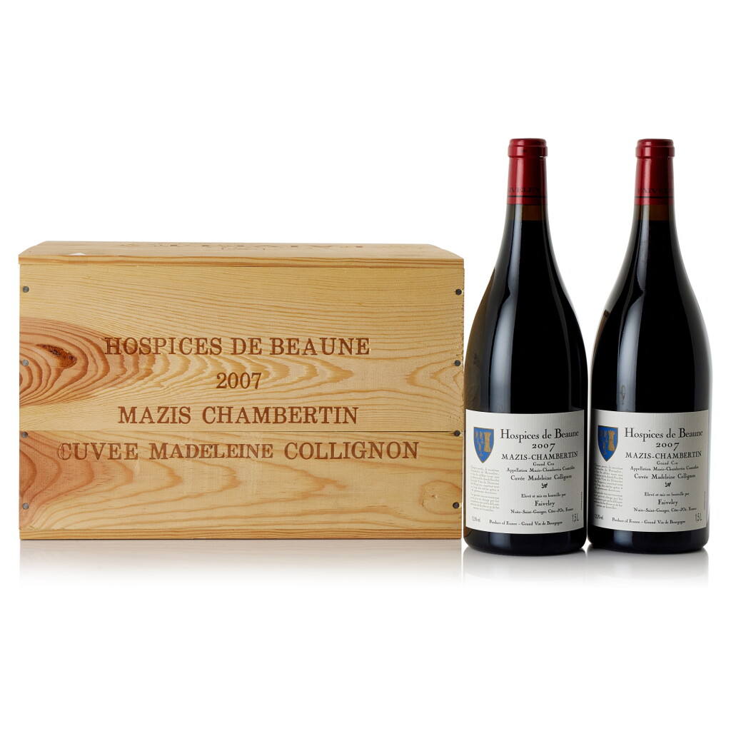 View full screen - View 1 of Lot 6809. Mazis-Chambertin Grand Cru, Hospices de Beaune Cuvée Madeleine Collignon 2007 Faiveley (6 MAG).