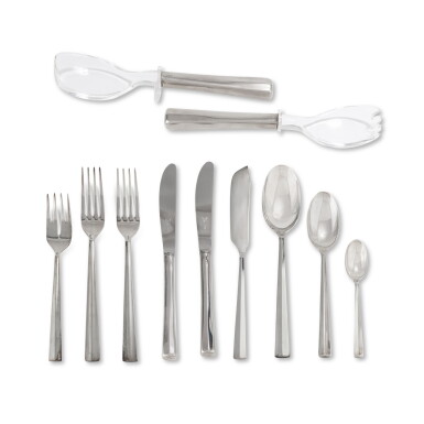 View full screen - View 1 of Lot 364. An Italian 114-piece Art Deco silver flatware partial set, Cesa A. & C. spa, Alessandria, circa 1950 Partie de ménagère style Art Déco de 114 pièces en argent par Cesa A. & C. spa, Alessandria, vers 1950.