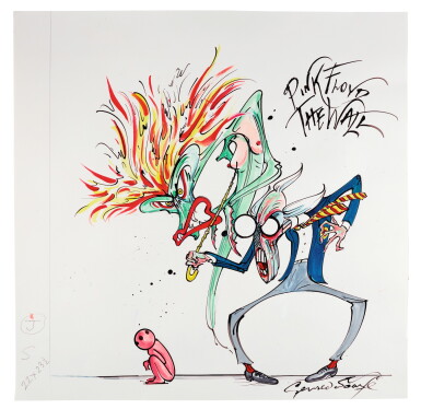 View full screen - View 1 of Lot 207. GERALD SCARFE | PINK FLOYD’S “THE WALL” – WIFE, TEACHER AND PINK.