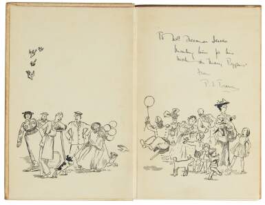 View full screen - View 1 of Lot 267. Travers, Mary Poppins Comes Back, 1935, inscribed to Freeman Lewis.