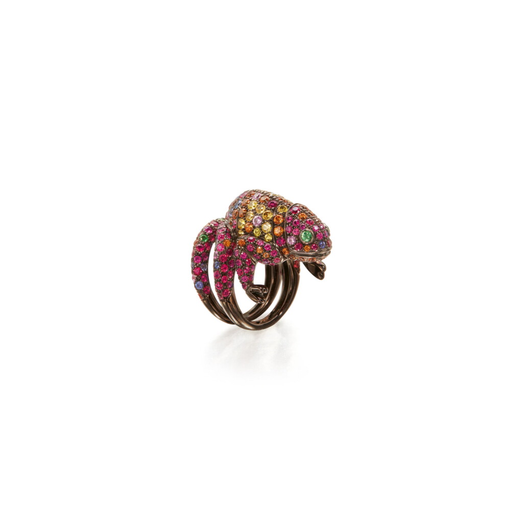 View full screen - View 1 of Lot 144. GEM-SET 'MASY' RING, BOUCHERON, FRANCE.