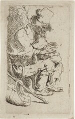 Beggar Seated Warming his Hands at a Chafing Dish (B., Holl. 173; New Holl. 44; H. 8)