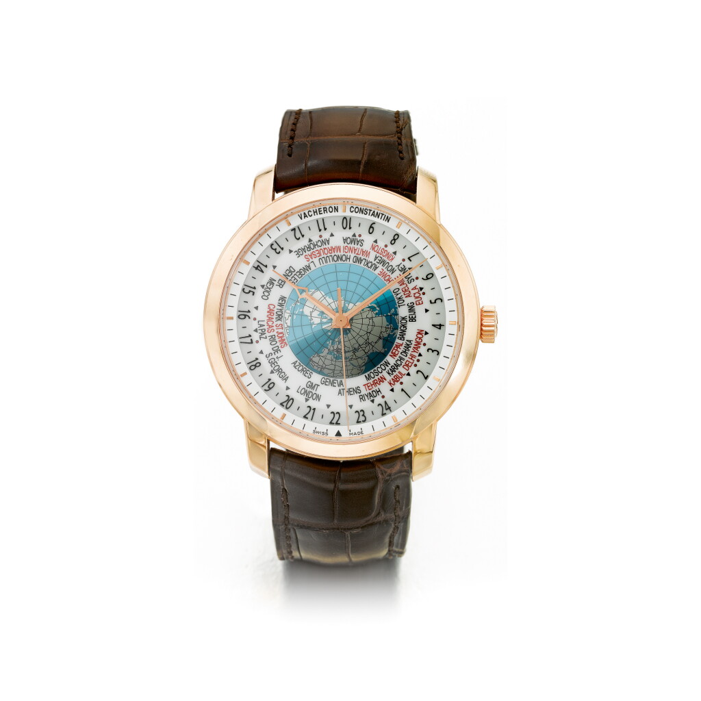 View full screen - View 1 of Lot 980. VACHERON CONSTANTIN | REF 86060 TRADITIONNELLE WORLD TIME, A PINK GOLD AUTOMATIC WORLD TIME WRISTWATCH MADE IN 2011 | 江詩丹頓 | 86060型號「TRADITIONNELLE WORLD TIME」粉紅金自動上鏈世界時間腕錶,2011年製.